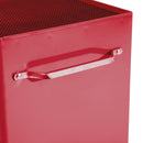 Carrello Porta Utensili Attrezzi Attrezzatura con Cassettiera Rosso 61.5x33x85 cm 
