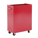 Carrello Porta Utensili Attrezzi Attrezzatura con Cassettiera Rosso 61.5x33x85 cm 