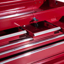 Carrello da Officina Portautensili Attrezzi con Cassettiera Rosso 61.5x33x113 cm 