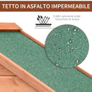 Casetta Box da Giardino in Legno Naturale 89x50 cm 