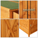 Casetta Box da Giardino in Legno Naturale 160x125 cm 