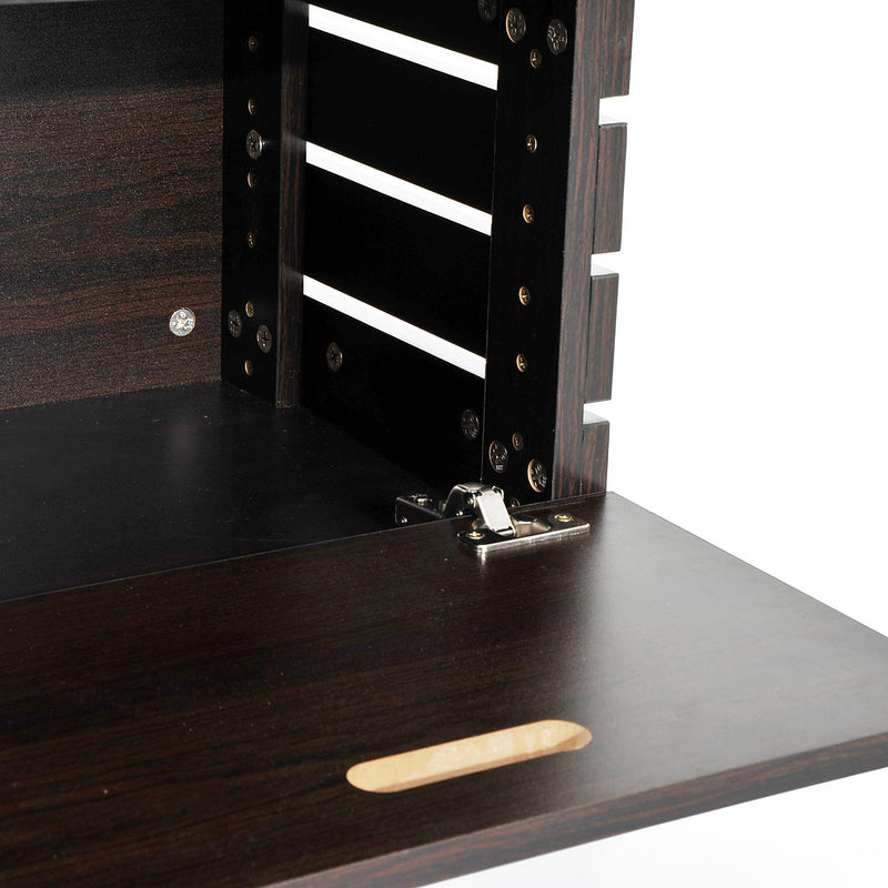 Comodino Modello Pallet in Legno Noce 43x34.5x47 cm 