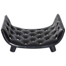 Divanetto Cuccia per Cani e Gatti in Similpelle e Legno Nero 58x43x25 cm 