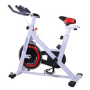 Cyclette Fitness Bianco nero rosso 107x48x100 cm 