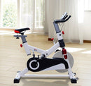 Cyclette per Allenamento Professionale Fitness 105x45x103 cm Bianco 