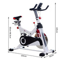 Cyclette per Allenamento Professionale Fitness 105x45x103 cm Bianco 