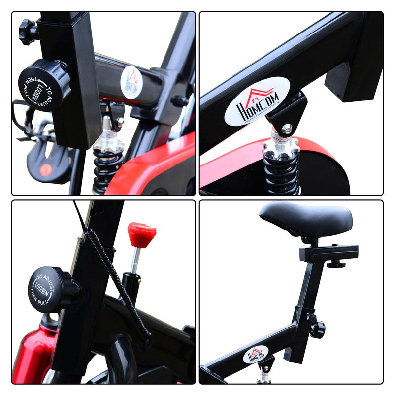 Cyclette Professionale per Allenamento Aerobico Nera 