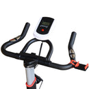 Cyclette Allenamento Aerobico da Casa Professionale in Acciaio Nero 