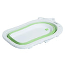 Vaschetta Bagnetto per Neonati Pieghevole Bianco e Verde 89x53.5x38 cm 