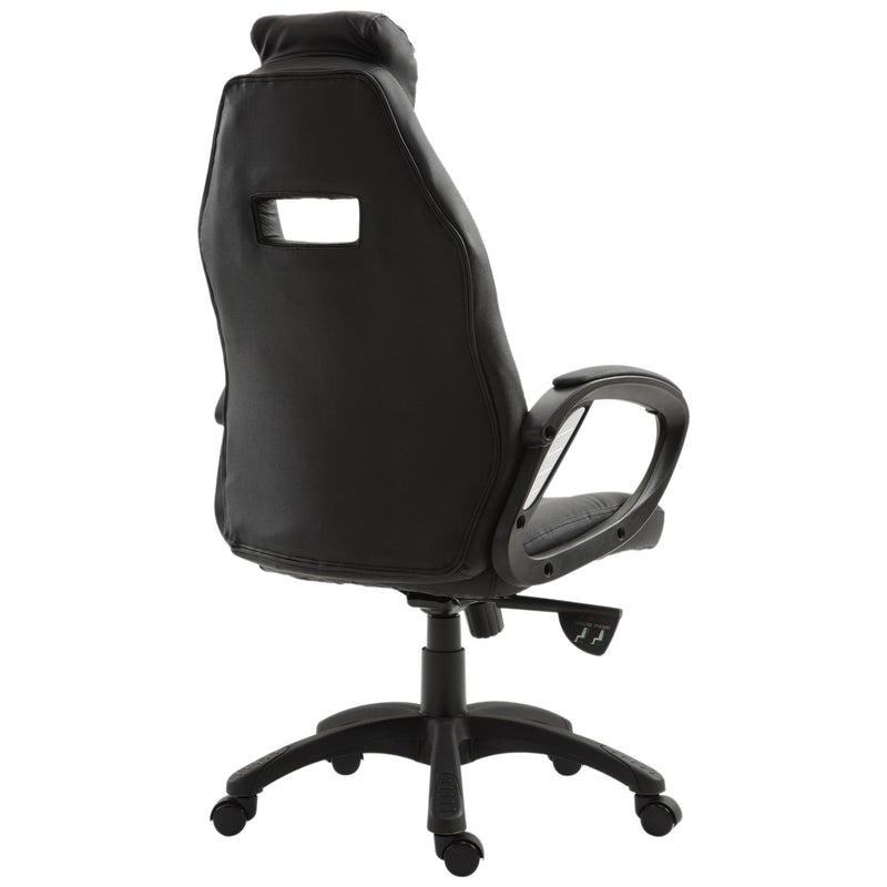 Sedia da Gaming Ergonomica Girevole Nero Altezza Regolabile 