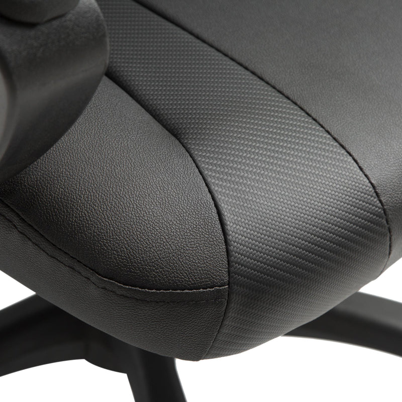 Sedia da Gaming Ergonomica Girevole Nero Altezza Regolabile 