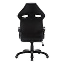 Sedia da Gaming Altezza Regolabile in Similpelle Bianco e Nero 