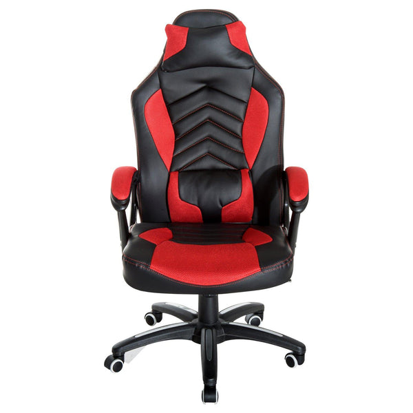 prezzo Chaise de jeu massante et chauffante rouge et noire 68x69x108-117 cm