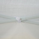 Tendostruttura Impermeabile 3x3m con Pannelli Laterali in Acciaio Bianco 