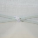 Tendostruttura Impermeabile 3x3m con Pannelli Laterali in Acciaio Bianco 