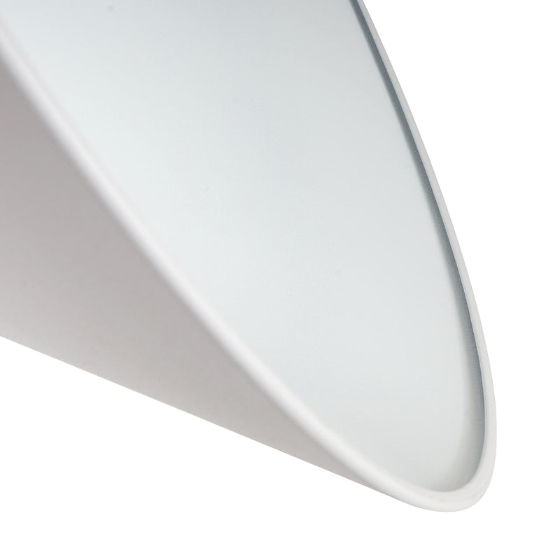 Lampada Design a Sospensione Corpo in Metallo Bianco Ø34,5x28 cm 