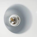 Lampada Design a Sospensione Corpo in Metallo Bianco Ø34,5x28 cm 