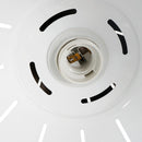 Lampada Moderna a Sospensione in Metallo Cromato Nero 30x35 cm 