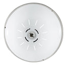 Lampada Moderna a Sospensione in Metallo Cromato Bianco 30x35 cm 