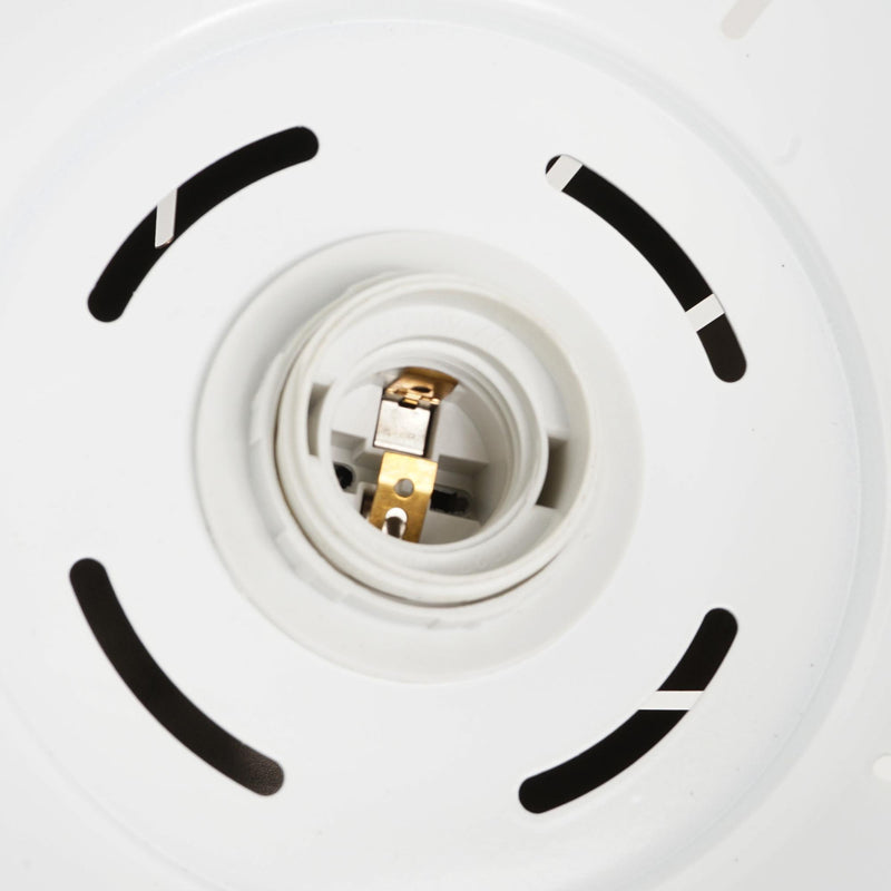 Lampada Moderna a Sospensione in Metallo Cromato Bianco 30x35 cm 