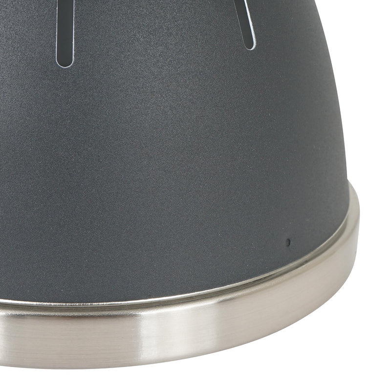 Lampada Moderna di Design a Sospensione 3 Luci in Metallo Nero Ø13x16x55 cm 