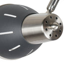 Plafoniera con 4 Faretti LED da Soffitto Orientabili in Metallo Cromato Nero Ø13x16x72 cm 