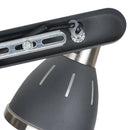 Plafoniera con 4 Faretti LED da Soffitto Orientabili in Metallo Cromato Nero Ø13x16x72 cm 