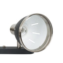 Plafoniera con 4 Faretti LED da Soffitto Orientabili in Metallo Cromato Nero Ø13x16x72 cm 