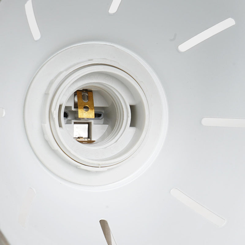 Plafoniera con 4 Faretti LED da Soffitto Orientabili in Metallo Cromato Bianco Ø13x16x72 cm 