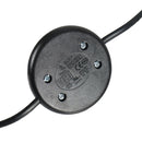 Lampada da Terra Treppiede in Metallo con Paralume in Lino Grigio Ø48x156 cm 