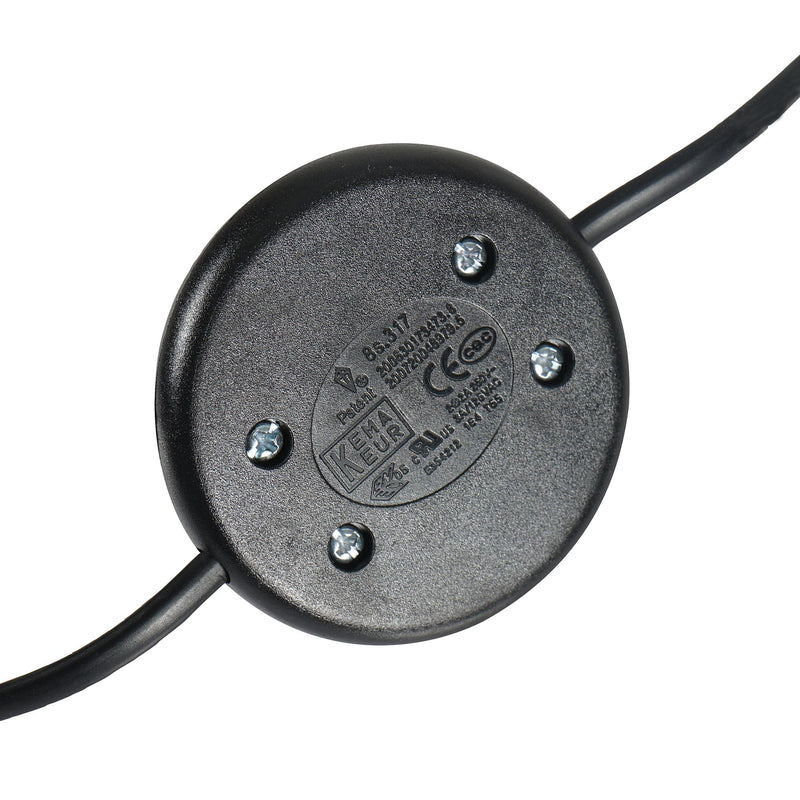 Lampada da Terra Treppiede in Metallo con Paralume in Lino Grigio Ø48x156 cm 