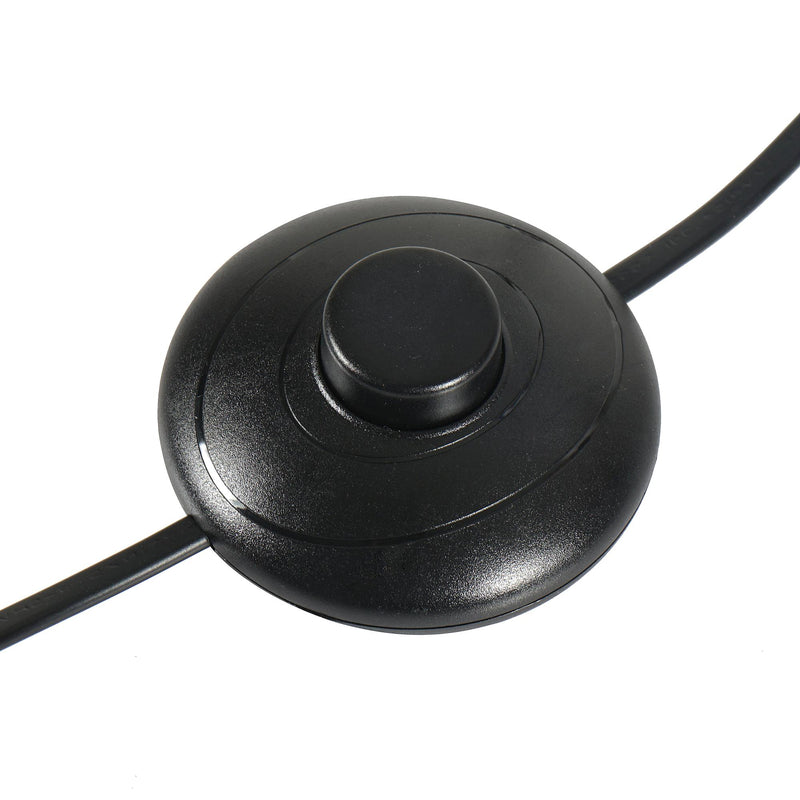 Lampada da Terra Treppiede in Metallo con Paralume in Lino Nero Ø48x156 cm 