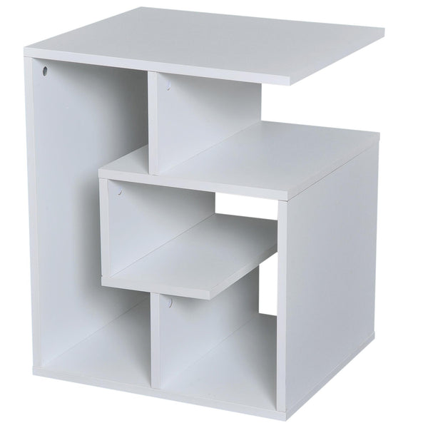 sconto Bibliothèque 3 niveaux en Bois Blanc 45x40x55 cm