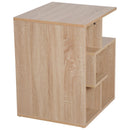 Libreria a 3 livelli in Legno Rovere 45x40x55 cm 