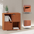 Libreria Mobiletto a 4 Scomparti in Legno 60x29x60 cm 
