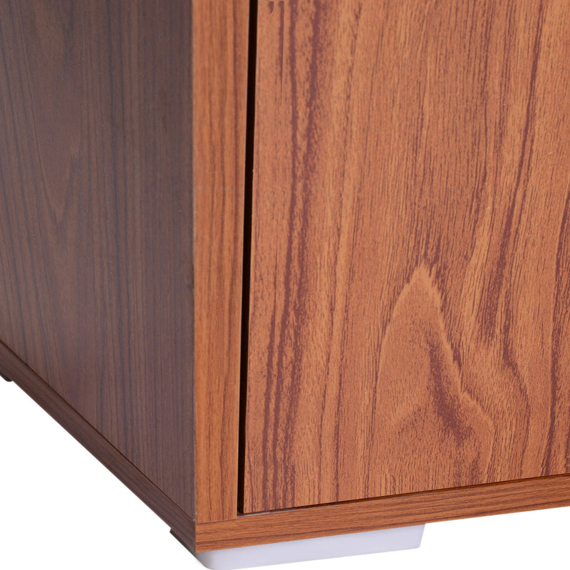 Libreria Mobiletto a 4 Scomparti in Legno 60x29x60 cm 