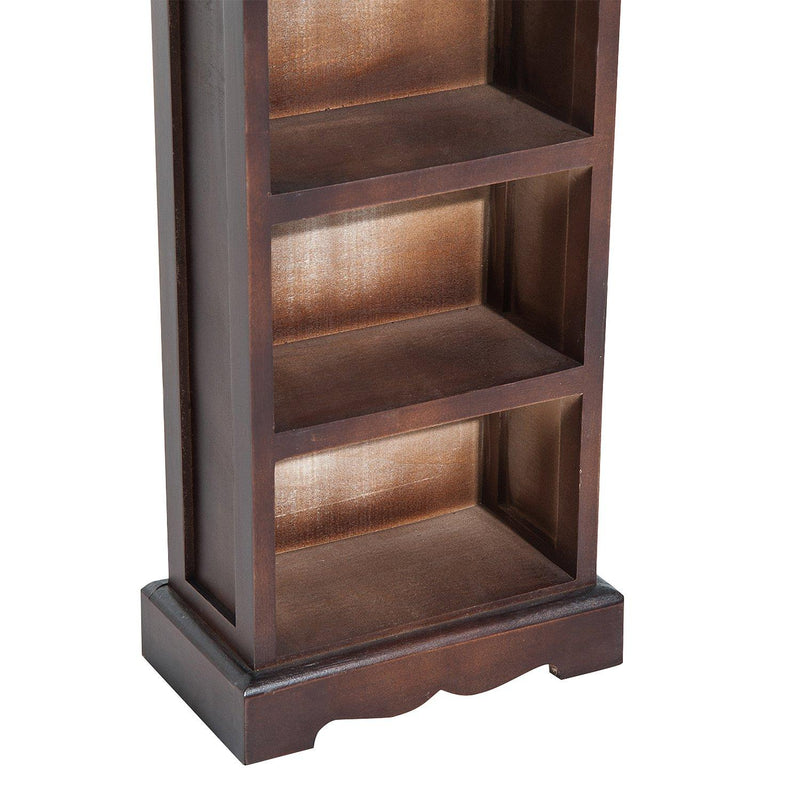 Libreria 5 Ripiani in Legno Marrone 30x17x90 cm 