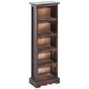 Libreria 5 Ripiani in Legno Marrone 30x17x90 cm 