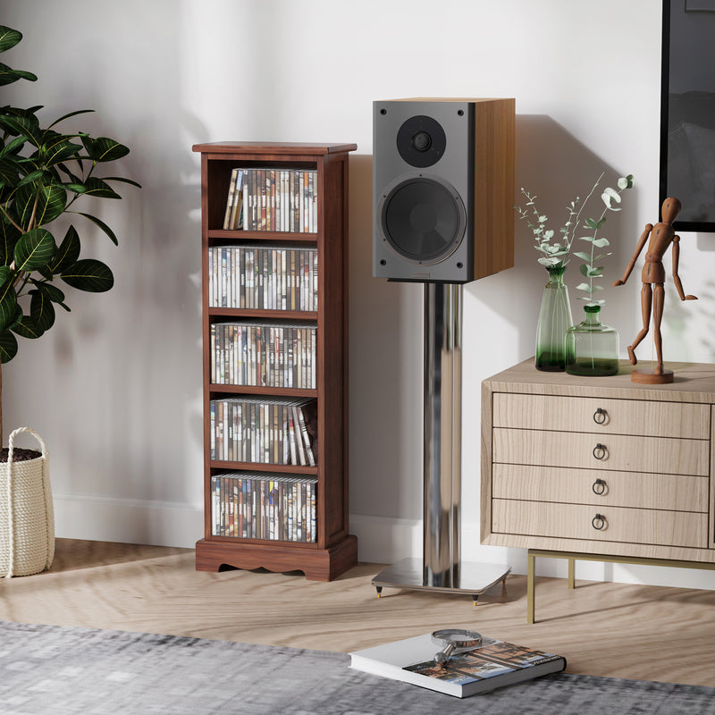 Libreria 5 Ripiani in Legno Marrone 30x17x90 cm 