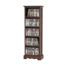 Libreria 5 Ripiani in Legno Marrone 30x17x90 cm 