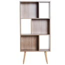Libreria con Piedini Legno Naturale 60x30x124 cm 