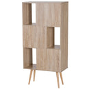 Libreria con Piedini Legno Naturale 60x30x124 cm 
