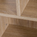 Libreria con Piedini Legno Naturale 60x30x124 cm 