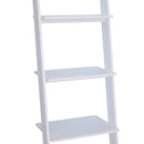 Libreria 5 Ripiani Aperti Design Moderno in Legno Bianco 50x40x195 cm 