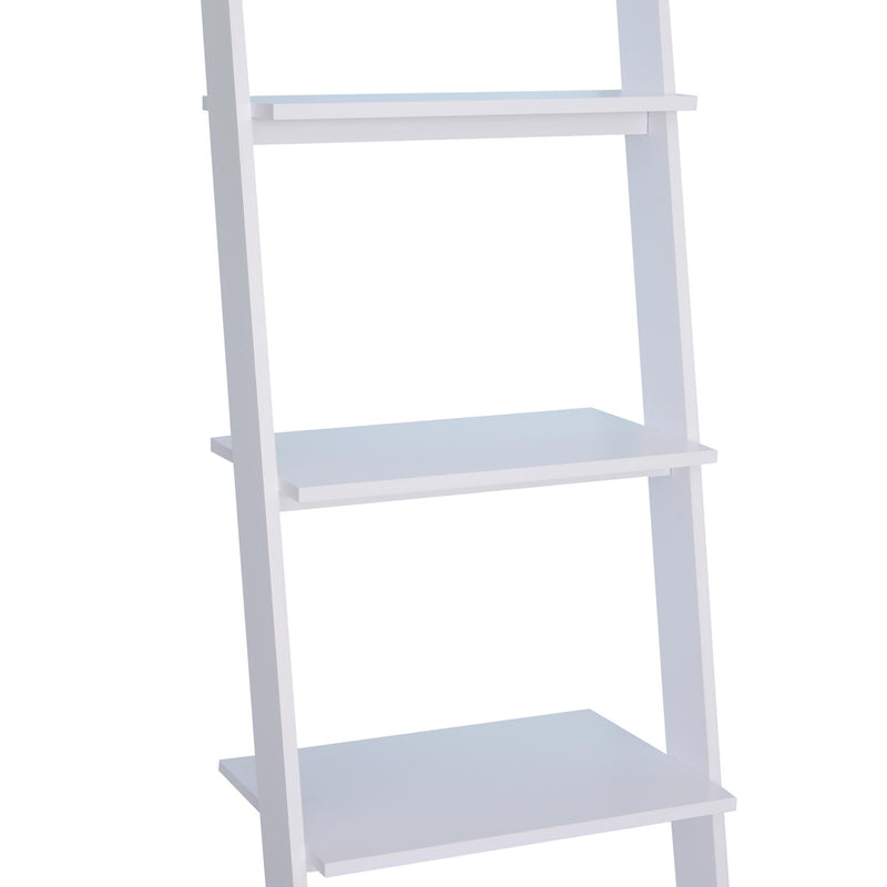 Libreria 5 Ripiani Aperti Design Moderno in Legno Bianco 50x40x195 cm 