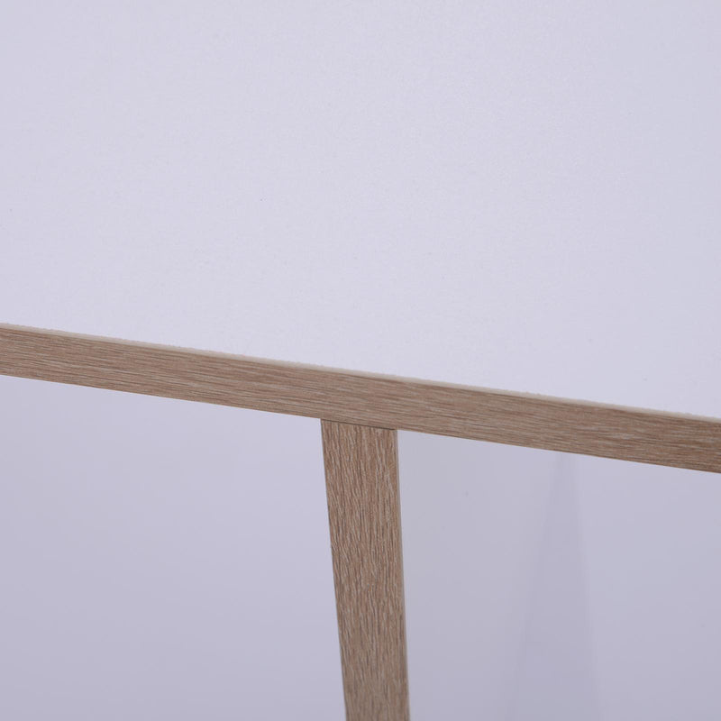 Libreria a 6 Scomparti Aperti con Rotelle in Legno Bianco 120x30x80 cm 