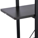 Libreria Scaffale a 4 ripiani aperti stile industriale in acciaio Nero 105x33.8x138 cm 