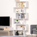 Libreria di Design Mobili Ufficio Scaffale in Legno 80x24x191 cm Bianco 