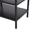 Libreria Scaffale in Metallo 3 Ripiani Nero 100x36x94,5 cm 