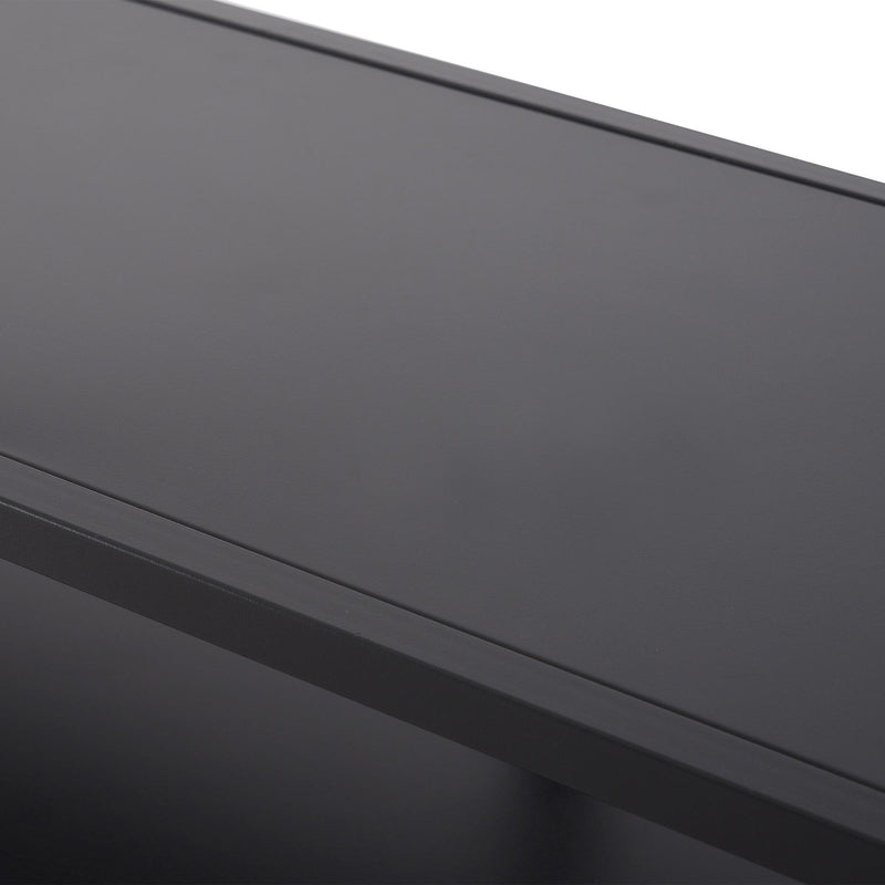 Libreria Scaffale in Metallo 3 Ripiani Nero 100x36x94,5 cm 